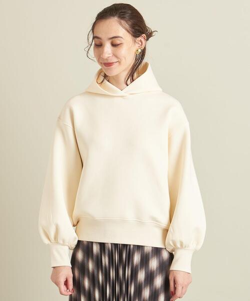 BEAUTY&YOUTH UNITED ARROWS(ビューティーアンドユースユナイテッドアローズ)の「【WEB限定】by ※ボリュームスリーブ フードプルオーバー -ウォッシャブル- ∴(パーカー・レディース・オフホワイト/ブラック/オレンジ/コバルトブルー・FREE)」の20枚目の写真