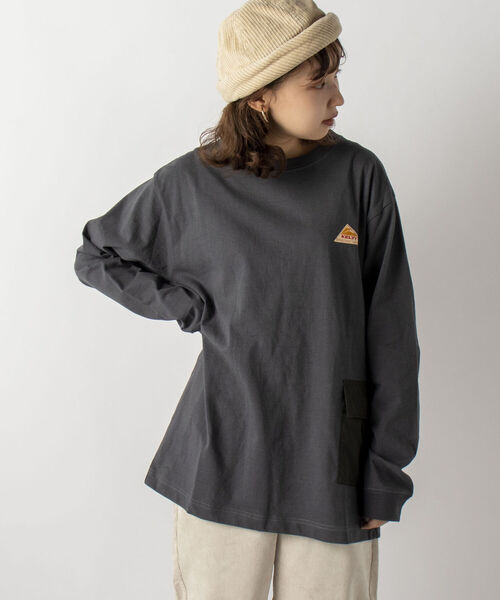 KELTY(ケルティ)の「【KELTY/ケルティ】GLOSTER別注 カーゴポケット付 ロングスリーブTシャツ(Tシャツ/カットソー・メンズ・ホワイト/チャコールグレー/ベージュ/オレンジ・MEDIUM/LARGE)」の19枚目の写真