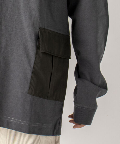KELTY(ケルティ)の「【KELTY/ケルティ】GLOSTER別注 カーゴポケット付 ロングスリーブTシャツ(Tシャツ/カットソー・メンズ・ホワイト/チャコールグレー/ベージュ/オレンジ・MEDIUM/LARGE)」の22枚目の写真