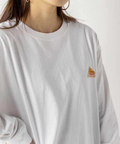 KELTY(ケルティ)の「【KELTY/ケルティ】GLOSTER別注 カーゴポケット付 ロングスリーブTシャツ(Tシャツ/カットソー・メンズ・ホワイト/チャコールグレー/ベージュ/オレンジ・MEDIUM/LARGE)」の6枚目の写真