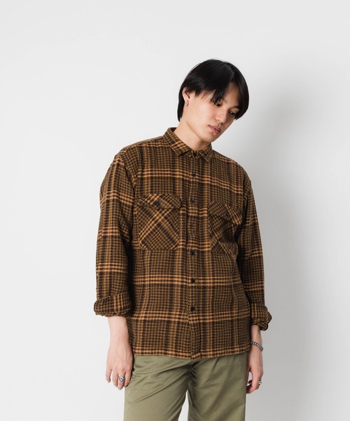 Port Bridge(ポートブリッジ)の「PORT BRIDGE DRILL TWILL PLAID SHIRTS ポートブリッジ オーバーサイズ チェックシャツ(シャツ/ブラウス・メンズ・ベージュ/カーキ・MEDIUM/LARGE)」の10枚目の写真