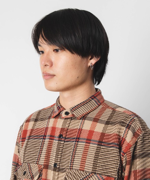 Port Bridge(ポートブリッジ)の「PORT BRIDGE DRILL TWILL PLAID SHIRTS ポートブリッジ オーバーサイズ チェックシャツ(シャツ/ブラウス・メンズ・ベージュ/カーキ・MEDIUM/LARGE)」の4枚目の写真