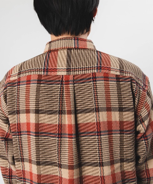 Port Bridge(ポートブリッジ)の「PORT BRIDGE DRILL TWILL PLAID SHIRTS ポートブリッジ オーバーサイズ チェックシャツ(シャツ/ブラウス・メンズ・ベージュ/カーキ・MEDIUM/LARGE)」の7枚目の写真