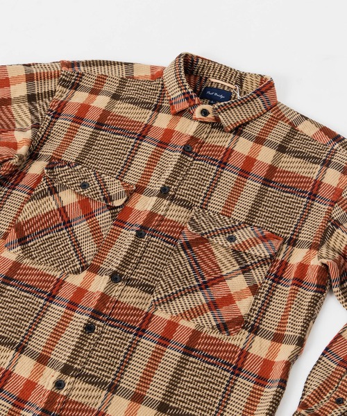 Port Bridge(ポートブリッジ)の「PORT BRIDGE DRILL TWILL PLAID SHIRTS ポートブリッジ オーバーサイズ チェックシャツ(シャツ/ブラウス・メンズ・ベージュ/カーキ・MEDIUM/LARGE)」の13枚目の写真