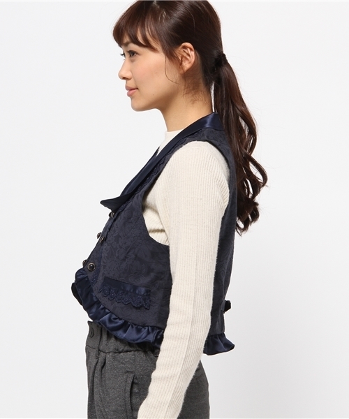 axes femme（アクシーズファム）の「ジャカードベスト（ベスト）」 - WEAR