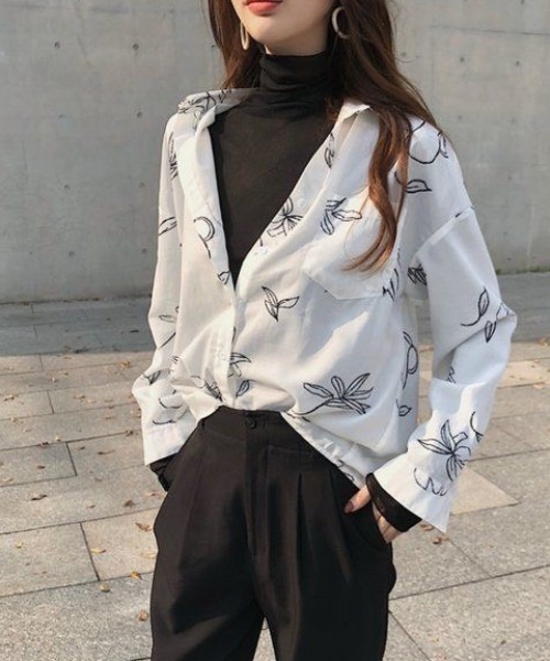 LAC-VERT（ラック・ヴェール）の「シアーハイネックトップス（Tシャツ/カットソー・レディース・ブラック/ベージュ/ブラウン/グレー/ホワイト/ピンク・FREE）」の20枚目の写真