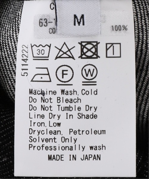 E.TAUTZ(イートウツ)の「【E.TAUTZ / イートウツ】CORE DENIM ジャケット(デニムジャケット・メンズ・ブラック/アイボリー・SMALL/MEDIUM)」の19枚目の写真