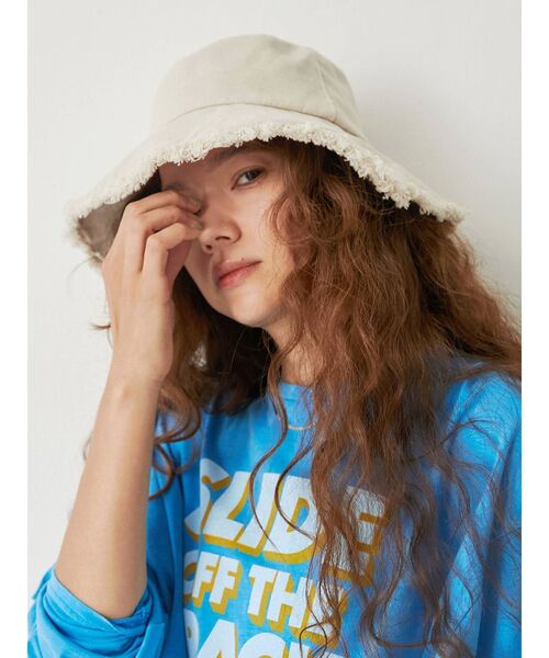 Ungrid（アングリッド）の「キャンバスバケットハット（ハット・レディース・アイボリー/ブラック/モカ・FREE）」の11枚目の写真