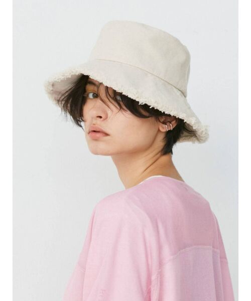 Ungrid（アングリッド）の「キャンバスバケットハット（ハット・レディース・アイボリー/ブラック/モカ・FREE）」の14枚目の写真