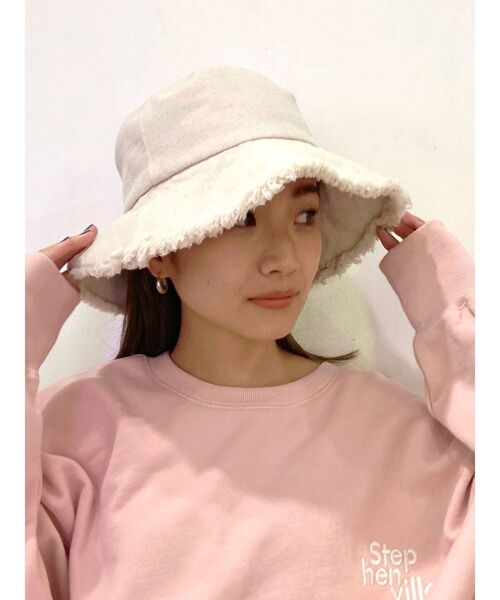 Ungrid（アングリッド）の「キャンバスバケットハット（ハット・レディース・アイボリー/ブラック/モカ・FREE）」の22枚目の写真