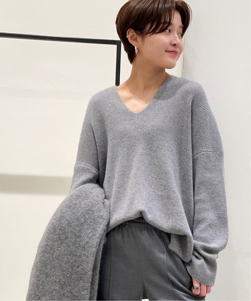 エーピーストゥディオ AP STUDIO 16AW セーター ニット 長袖 ウール グレー /hk0504 レディース 中古】 エーピーストゥディオ AP STUDIO 16AW セーター ニット