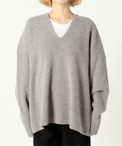 【スプリングセール】美品 エーピーストゥディオ AP STUDIO SCENTOF Cotton loosey V プルオーバー/ベージュ トップス【2400013980029】 AP STUDIO（エーピーストゥディオ）の「SCENTOF コットン