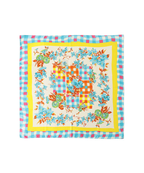 Ray BEAMS（レイビームス）の「Ray BEAMS / フラワー スカーフ（バンダナ/スカーフ・レディース・サックスブルー/ピンク・ONE SIZE）」の7枚目の写真