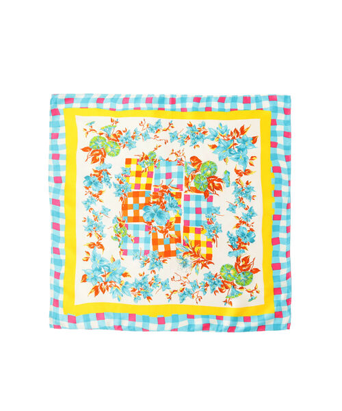 Ray BEAMS（レイビームス）の「Ray BEAMS / フラワー スカーフ（バンダナ/スカーフ・レディース・サックスブルー/ピンク・ONE SIZE）」の12枚目の写真