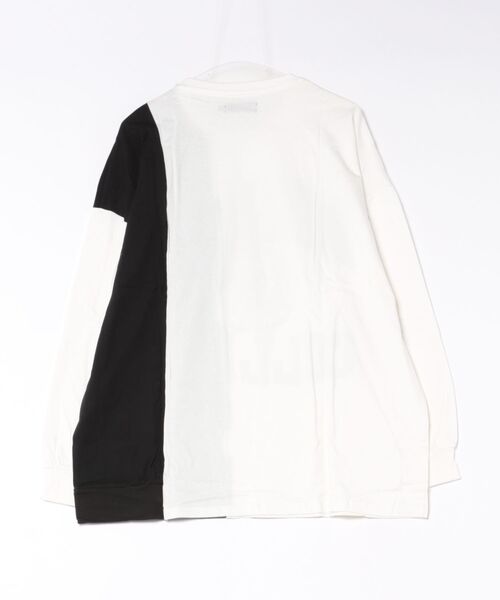 JUGLANS(ユグランス)の「【RINGS】リメイク切替BIG-TEE(Tシャツ/カットソー・メンズ・ホワイト/ブラック/グリーン・M/L)」の4枚目の写真