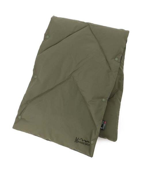 MANASTASH（マナスタッシュ）の「MANASTASH/マナスタッシュ　ISO 700 REVERSIBLE MUFFLER リバーシブルダウンマフラー（マフラー・レディース・ブラック/ベージュ/グレー・FREE）」の3枚目の写真