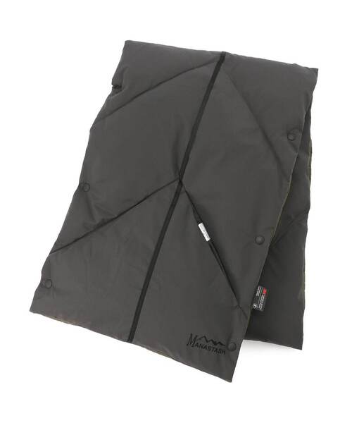 MANASTASH（マナスタッシュ）の「MANASTASH/マナスタッシュ　ISO 700 REVERSIBLE MUFFLER リバーシブルダウンマフラー（マフラー・レディース・ブラック/ベージュ/グレー・FREE）」の8枚目の写真