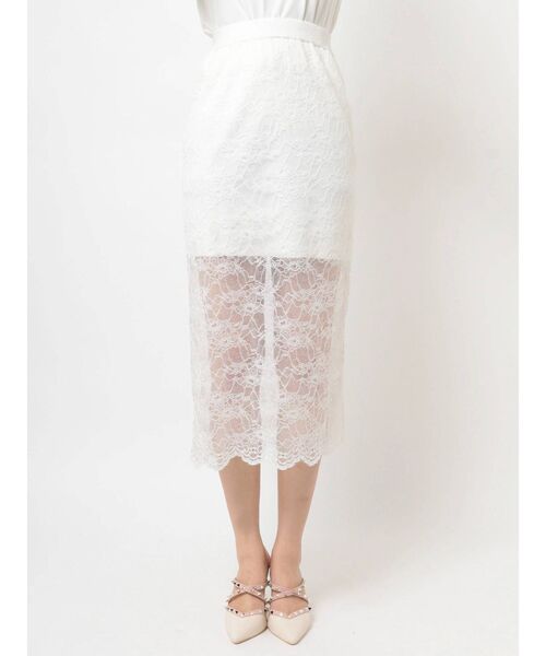 RESEXXY(リゼクシー)の「リバーシブルレースニットスカート【セットアップ着用可能】(スカート・レディース・ホワイト/ブラック/ベージュ・FREE)」の12枚目の写真