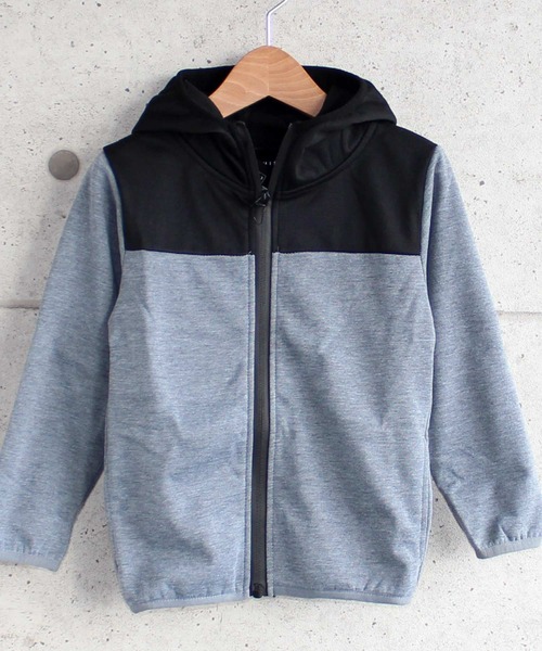 THE CASUAL（カジュアル）の「防風 ジップアップ パーカー キッズ（パーカー・キッズ・ブラック/チャコール/ホワイト系その他2/グレー系/杢グレー/グレー系その他/ホワイト/ホワイト系その他・160cm/150cm/140cm/130cm/120cm/110cm）」の6枚目の写真