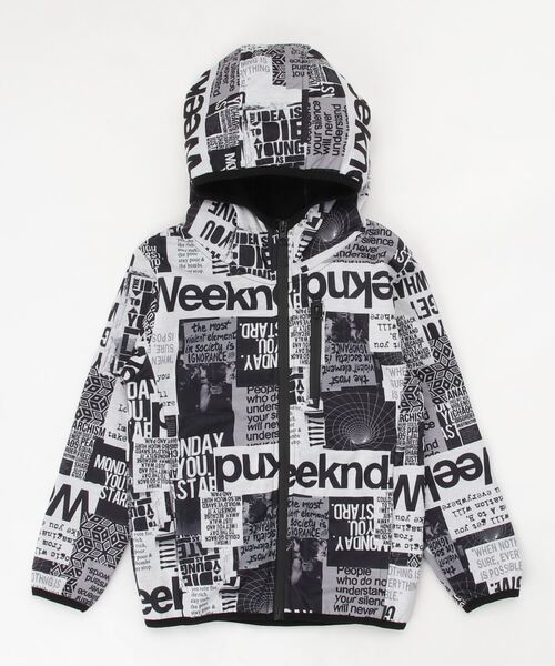 THE CASUAL（カジュアル）の「防風 ジップアップ パーカー キッズ（パーカー・キッズ・ブラック/チャコール/ホワイト系その他2/グレー系/杢グレー/グレー系その他/ホワイト/ホワイト系その他・160cm/150cm/140cm/130cm/120cm/110cm）」の2枚目の写真