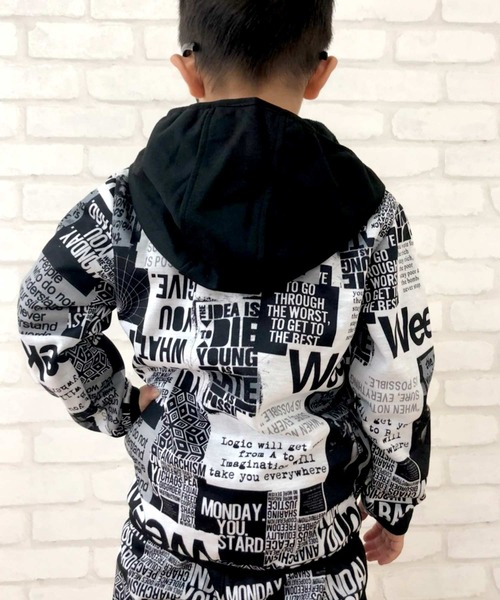 THE CASUAL（カジュアル）の「防風 ジップアップ パーカー キッズ（パーカー・キッズ・ブラック/チャコール/ホワイト系その他2/グレー系/杢グレー/グレー系その他/ホワイト/ホワイト系その他・160cm/150cm/140cm/130cm/120cm/110cm）」の10枚目の写真