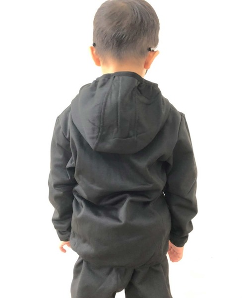 THE CASUAL（カジュアル）の「防風 ジップアップ パーカー キッズ（パーカー・キッズ・ブラック/チャコール/ホワイト系その他2/グレー系/杢グレー/グレー系その他/ホワイト/ホワイト系その他・160cm/150cm/140cm/130cm/120cm/110cm）」の11枚目の写真