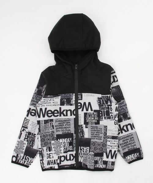 THE CASUAL（カジュアル）の「防風 ジップアップ パーカー キッズ（パーカー・キッズ・ブラック/チャコール/ホワイト系その他2/グレー系/杢グレー/グレー系その他/ホワイト/ホワイト系その他・160cm/150cm/140cm/130cm/120cm/110cm）」の15枚目の写真