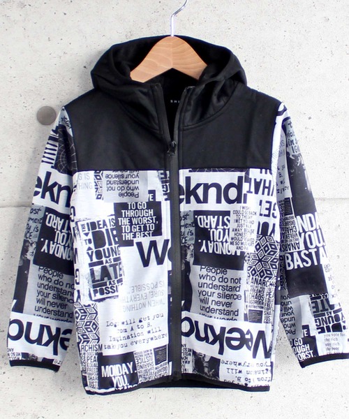 THE CASUAL（カジュアル）の「防風 ジップアップ パーカー キッズ（パーカー・キッズ・ブラック/チャコール/ホワイト系その他2/グレー系/杢グレー/グレー系その他/ホワイト/ホワイト系その他・160cm/150cm/140cm/130cm/120cm/110cm）」の21枚目の写真