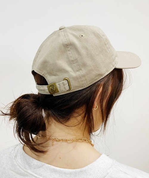 newhattan（ニューハッタン）の「【newhattan】ツイルCAP（キャップ・レディース・ホワイト/ブラック/ネイビー/ブラウン/オリーブ/カーキ/アイボリー/スミクロ/テラコッタ・FREE）」の8枚目の写真