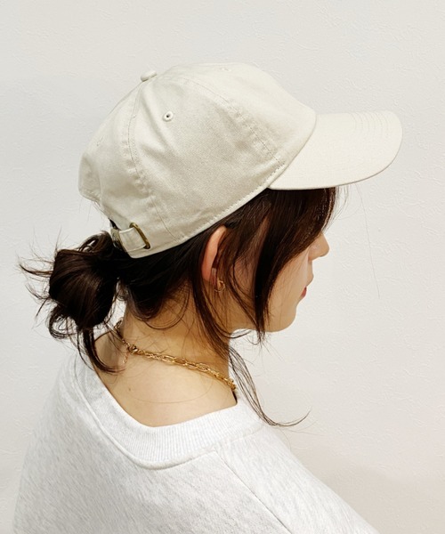 newhattan（ニューハッタン）の「【newhattan】ツイルCAP（キャップ・レディース・ホワイト/ブラック/ネイビー/ブラウン/オリーブ/カーキ/アイボリー/スミクロ/テラコッタ・FREE）」の15枚目の写真