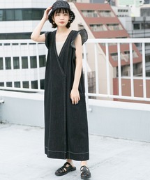 KBF | 2WAYフリルデニムワンピース(ワンピース)