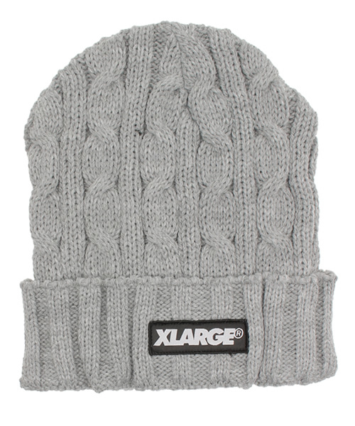 XLARGE（エクストララージ）の「LINK BEANIE（ニットキャップ/ビーニー・メンズ・アッシュ/ブラック・ONE SIZE）」の2枚目の写真
