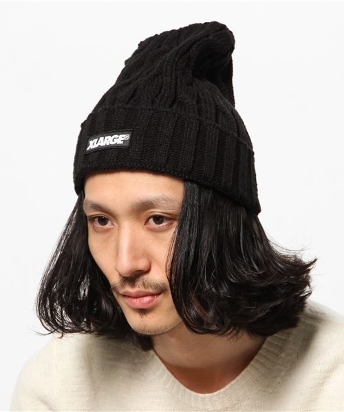 XLARGE（エクストララージ）の「LINK BEANIE（ニットキャップ/ビーニー・メンズ・アッシュ/ブラック・ONE SIZE）」の7枚目の写真