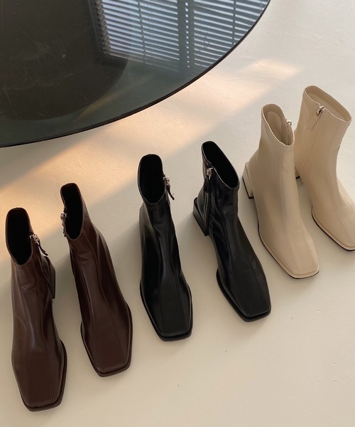 HALEY PESCA（ヘーリーペスカ）の「ショートブーツ（ブーツ・レディース・ブラック・38）」の9枚目の写真