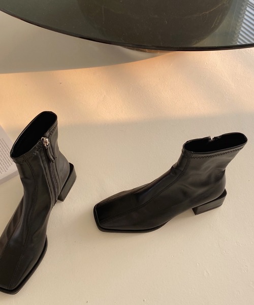 HALEY PESCA（ヘーリーペスカ）の「ショートブーツ（ブーツ・レディース・ブラック・38）」の8枚目の写真