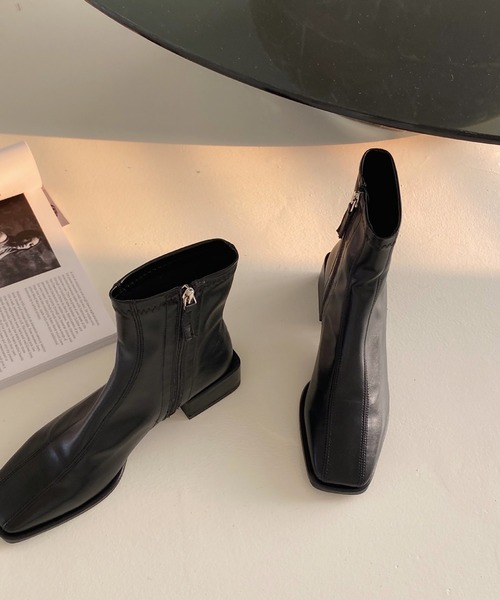HALEY PESCA（ヘーリーペスカ）の「ショートブーツ（ブーツ・レディース・ブラック・38）」の7枚目の写真