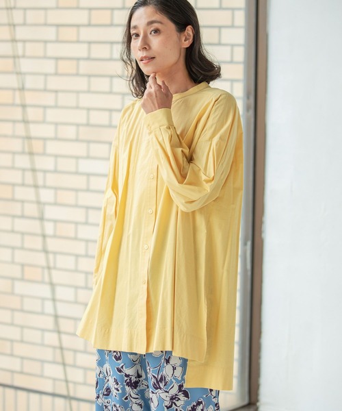 sakura様 リュストル　＊　ブラウス　チュニック　タックブラウス sakishimatokyo チュニック 「選べる新柄登場」ビックカラー