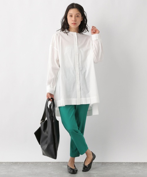 LEPSIM（レプシィム）の「タックデザインブラウスチュニック　256367（シャツ/ブラウス・レディース・オフホワイト/イエロー・FREE）」の3枚目の写真