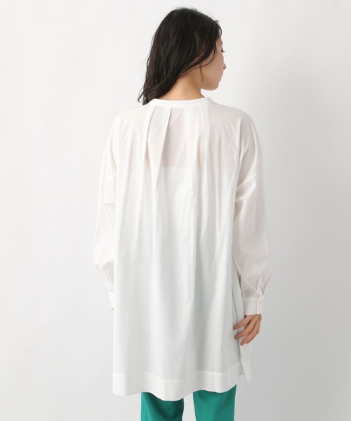 LEPSIM（レプシィム）の「タックデザインブラウスチュニック　256367（シャツ/ブラウス・レディース・オフホワイト/イエロー・FREE）」の8枚目の写真