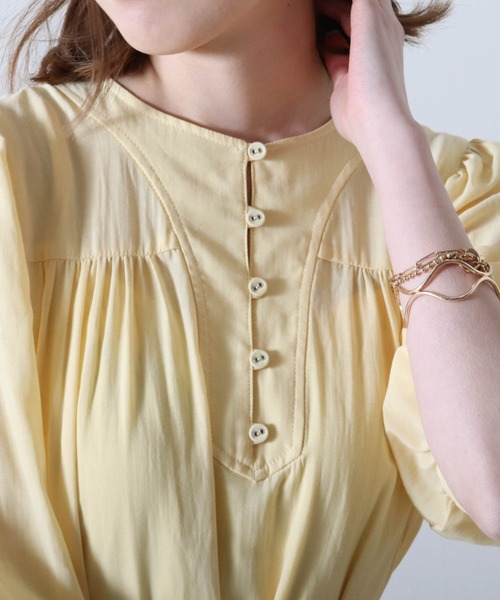 Cheek（チーク）の「ピンタックティアードワンピース（ワンピース・レディース・ミント/オフホワイト/イエロー・FREE）」の22枚目の写真