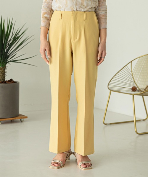 rectangle（レクタングル）の「ハイウエストスラックスパンツ（スラックス・レディース・ブラック/ピンク/イエロー・SMALL/MEDIUM）」の7枚目の写真