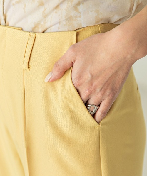 rectangle（レクタングル）の「ハイウエストスラックスパンツ（スラックス・レディース・ブラック/ピンク/イエロー・SMALL/MEDIUM）」の12枚目の写真