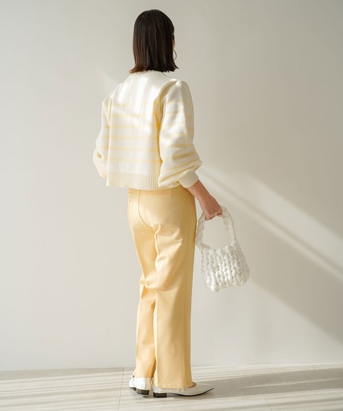 rectangle（レクタングル）の「ハイウエストスラックスパンツ（スラックス・レディース・ブラック/ピンク/イエロー・SMALL/MEDIUM）」の17枚目の写真