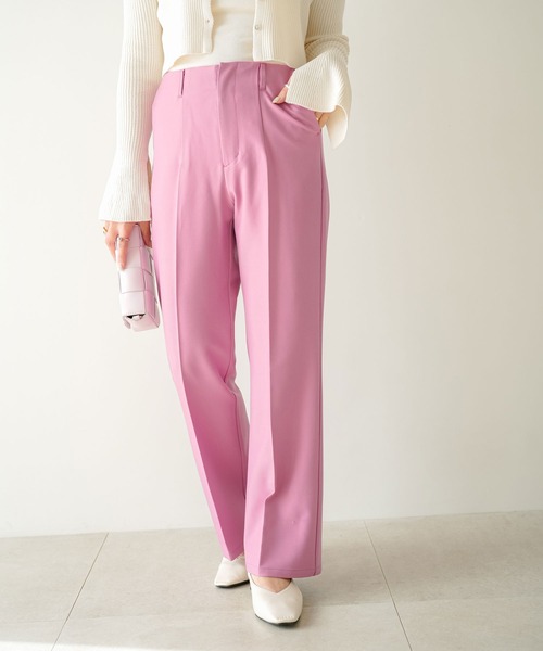 rectangle（レクタングル）の「ハイウエストスラックスパンツ（スラックス・レディース・ブラック/ピンク/イエロー・SMALL/MEDIUM）」の20枚目の写真