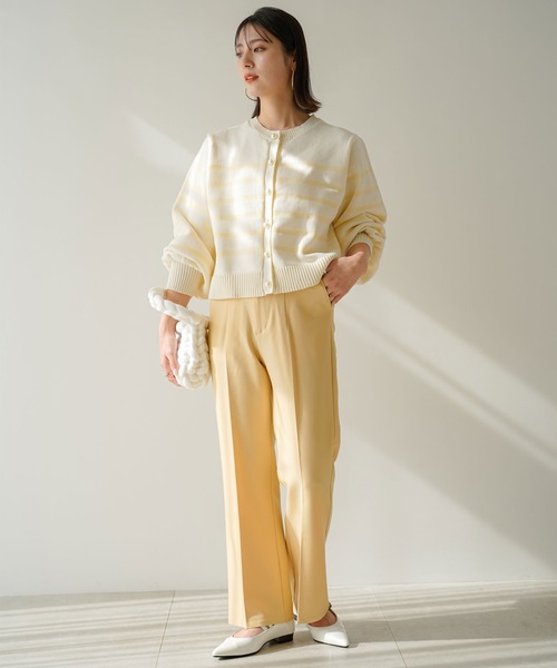 rectangle（レクタングル）の「ハイウエストスラックスパンツ（スラックス・レディース・ブラック/ピンク/イエロー・SMALL/MEDIUM）」の14枚目の写真