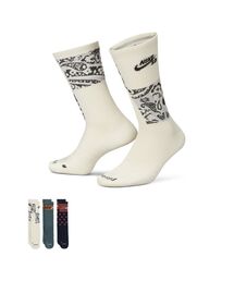 NIKE SB | ナイキ SB エブリデイ マックス ライトウェイト スケート クルー ソックス (3足) / Nike SB Everyday Max Lightweight Skate Crew Socks (3 Pairs)(ソックス/靴下)