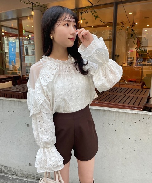 one after another NICE CLAUP(ワンアフターアナザーナイスクラップ)の「美シルエットシンプルショートパンツ(その他パンツ・レディース・ブラック/ブラウン/チェック・FREE)」の12枚目の写真