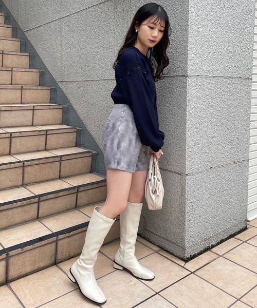 one after another NICE CLAUP(ワンアフターアナザーナイスクラップ)の「美シルエットシンプルショートパンツ(その他パンツ・レディース・ブラック/ブラウン/チェック・FREE)」の11枚目の写真