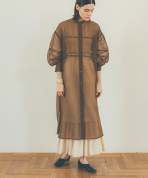 【CLANE/クラネ】 SWITCH DESIGN LONG SHEER SHIRTワンピース◆