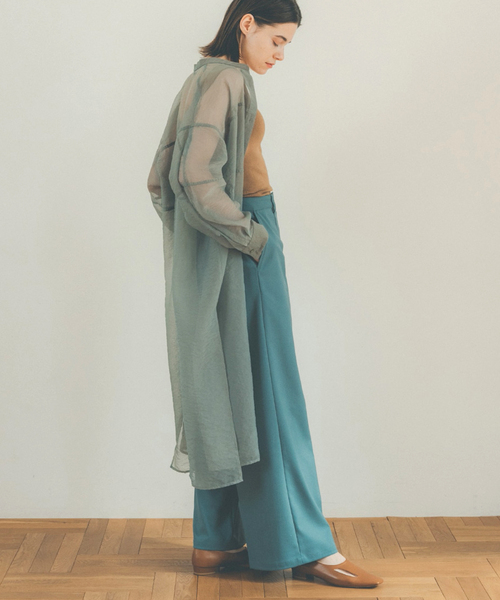 クラネ SLOBE IENA おまとめ CLANE/クラネ】 SWITCH DESIGN LONG SHEER SHIRTワンピース